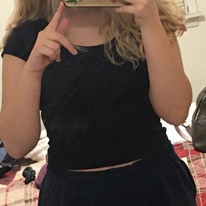 🦋black fitted t-shirt🦋